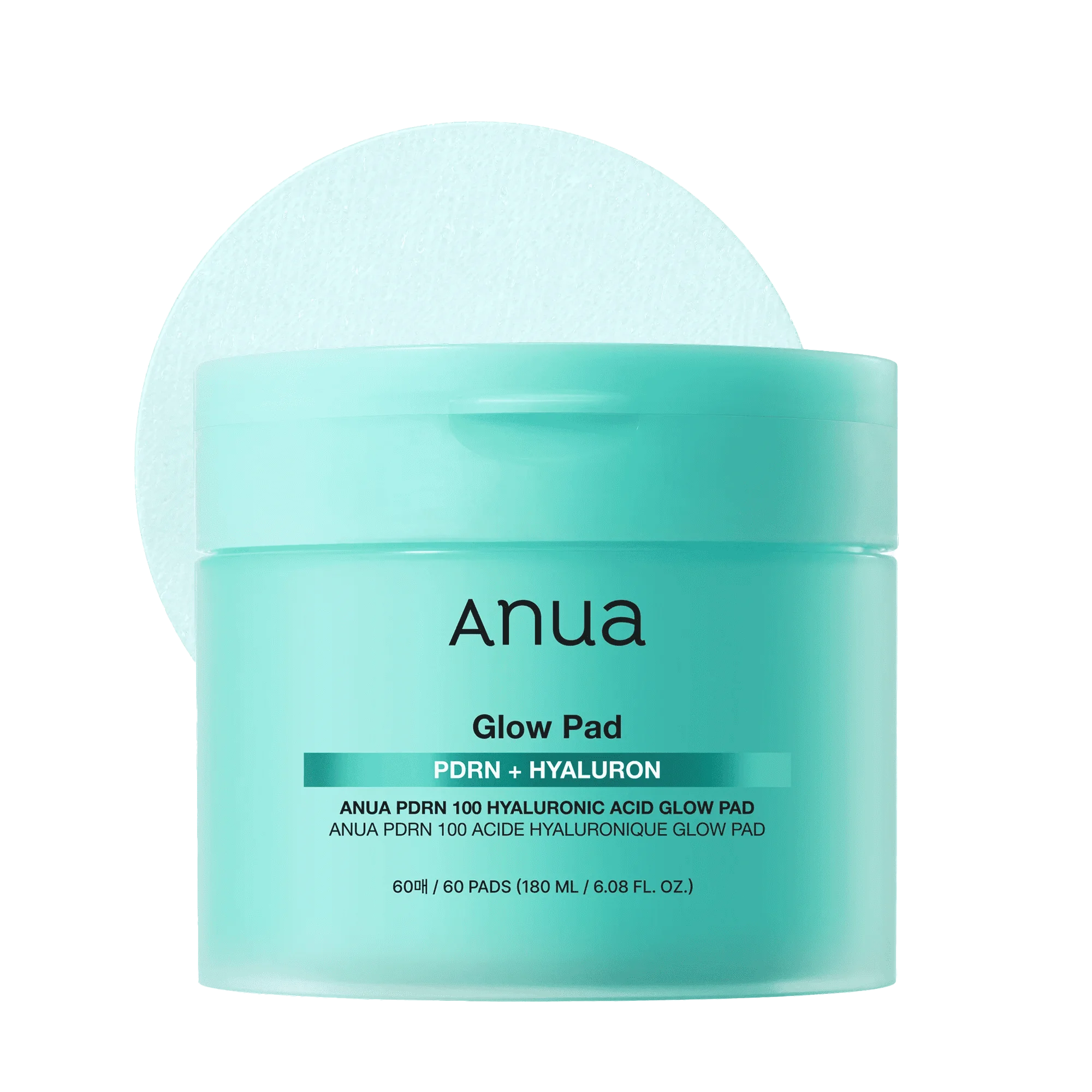 ANUA PDRN 100 Hyaluronic Acid Glow Pad 180ml - 60pads