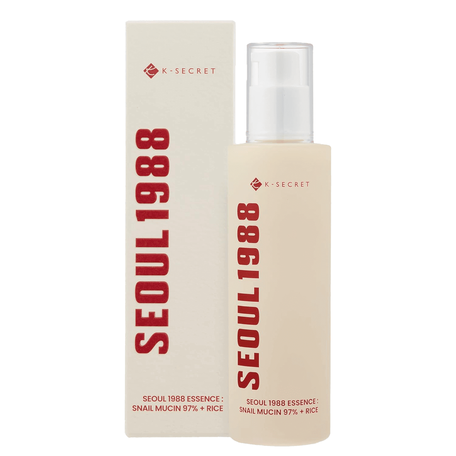 K-SECRET SEOUL 1988 Essence : Snail Mucin 97% + Rice 100ml